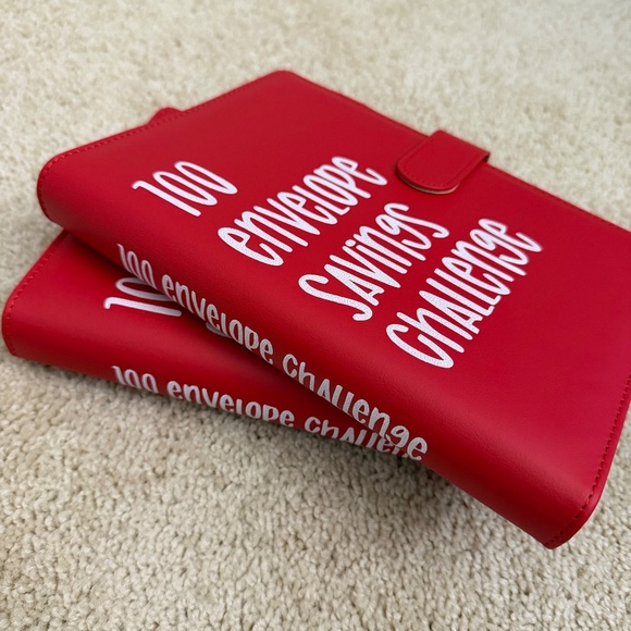 RED 100 Money Savings Challenge A5 Money Binder Book Money Budget Book Budget - Picture 9 of 9